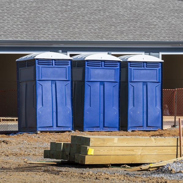 how often are the portable restrooms cleaned and serviced during a rental period in Rickardsville IA